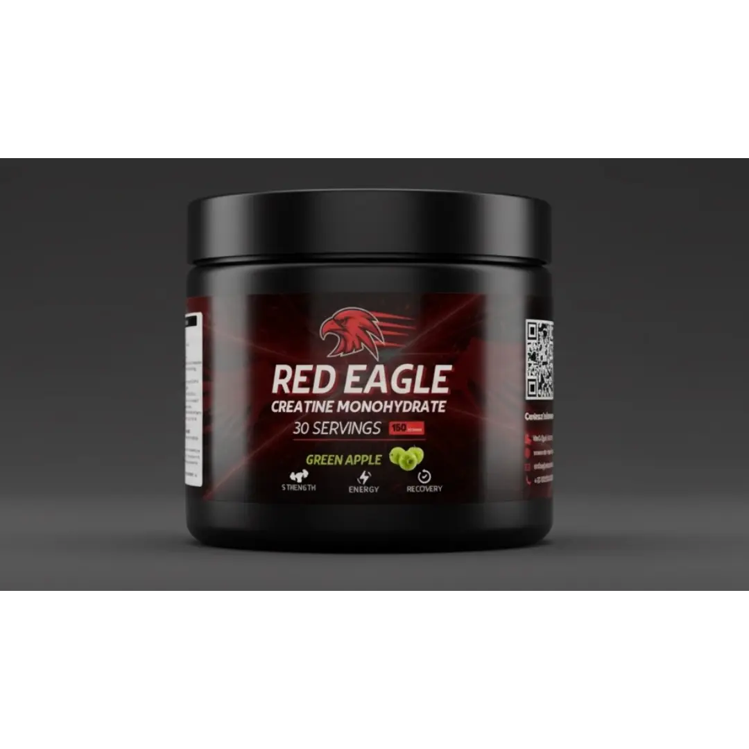 Red Eagle Creatine Monohydrate – Green Apple | 30 Servings, 150g | Strength, Energy & Recovery - Red Eagle supplement