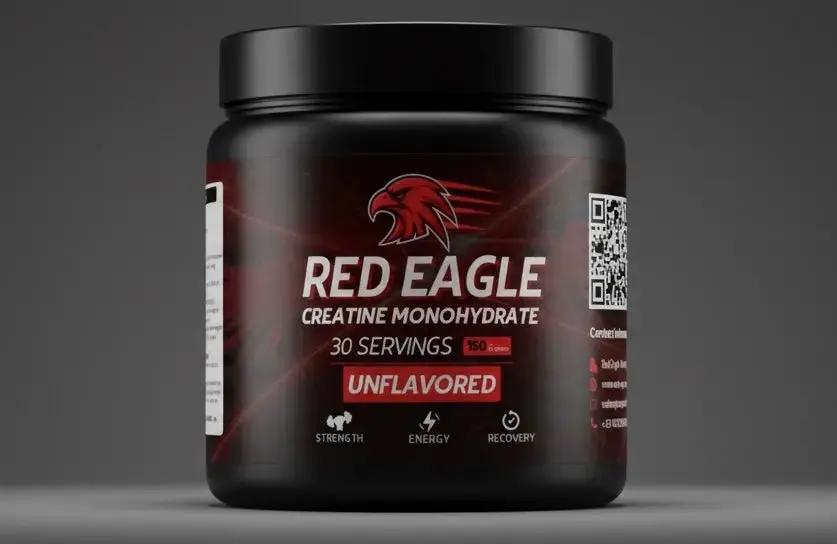 Red Eagle Creatine Monohydrate – Unflavored | 30 Servings, 150g | Strength, Energy & Recovery - Red Eagle supplement